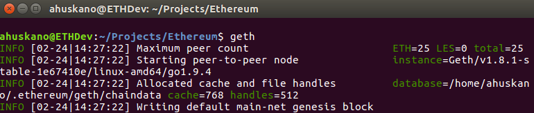 ethereum geth client