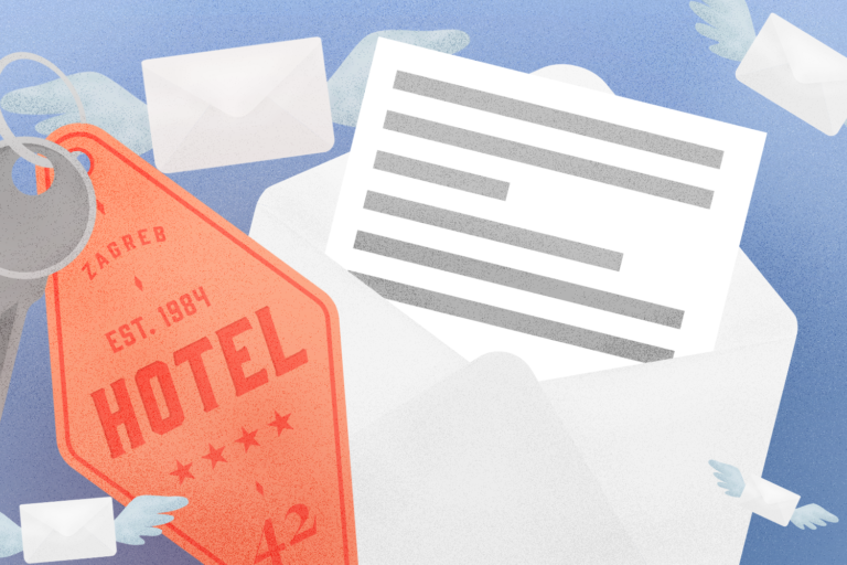 how to mail something to a hotel guest