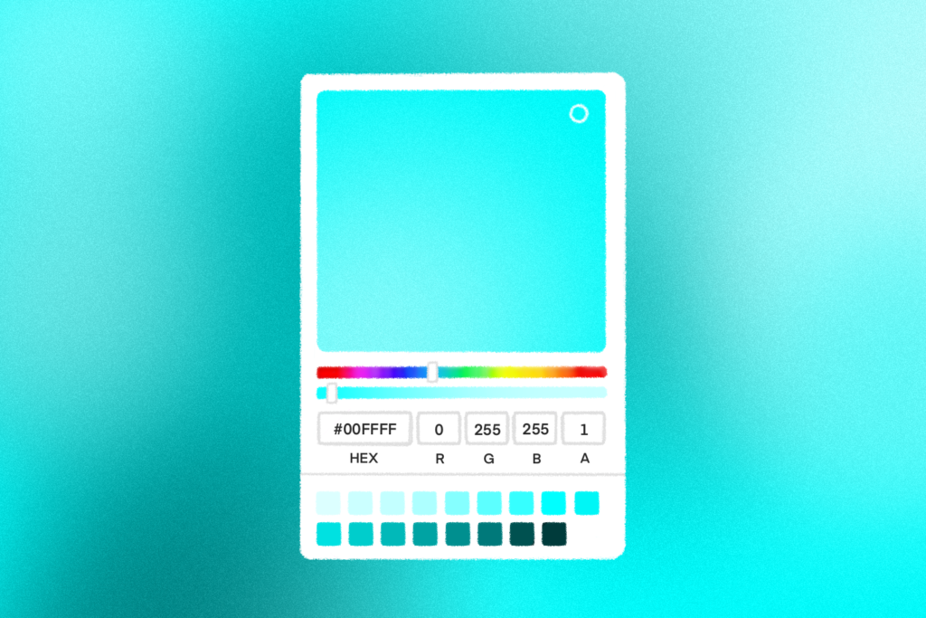 dark blue and cyan  Color Palette Ideas