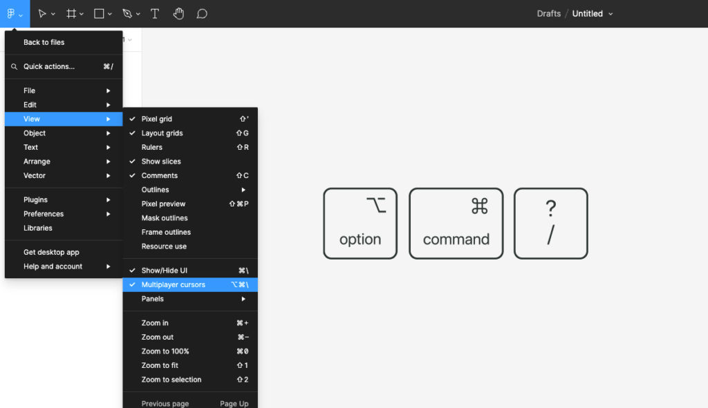 figma shortcuts