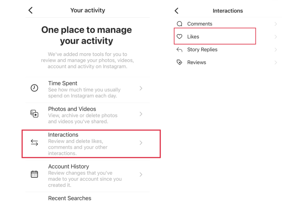 how to see liked posts on Instagram