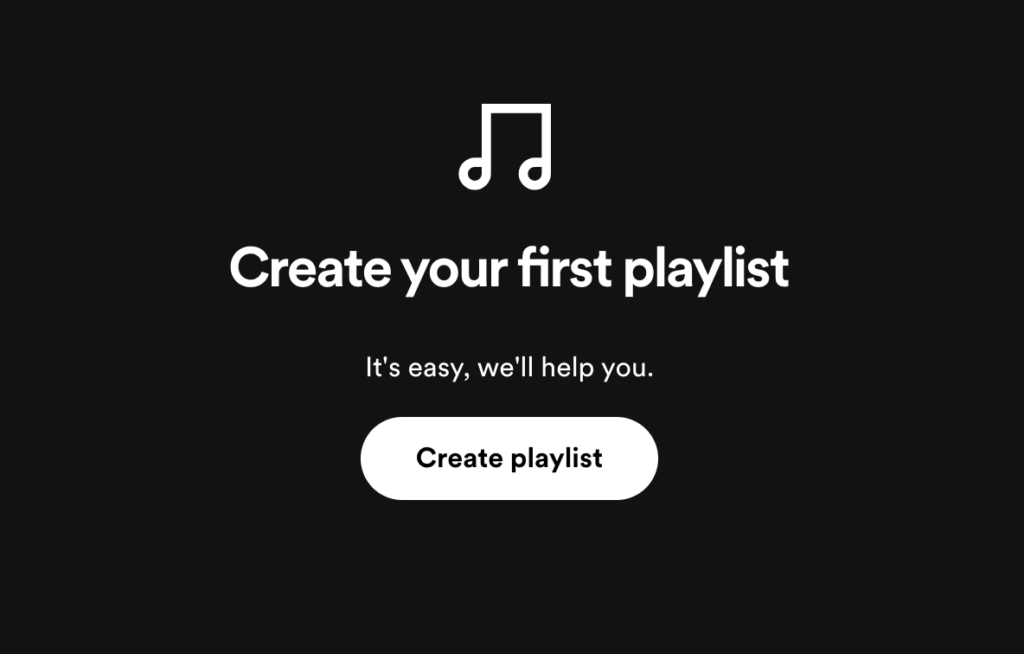 spotify ux writing example