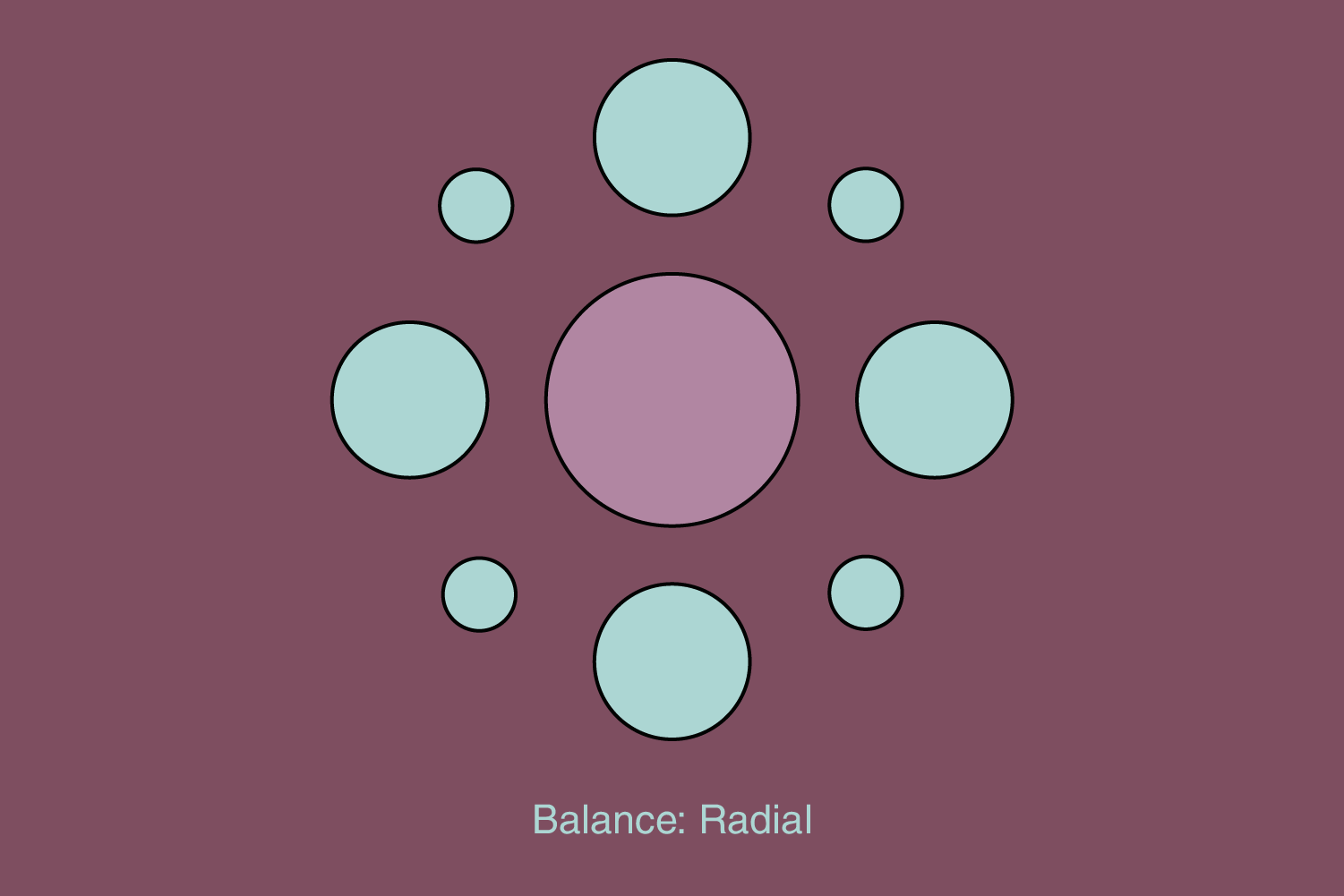 balance in design, radial